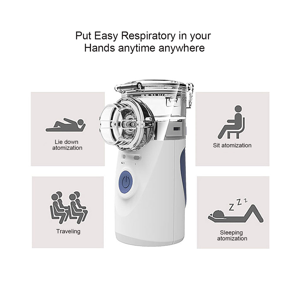 Mini Handheld Portable Inhale Nebulizer – Quiet & Efficient | جهاز استنشاق محمول وسهل الاستخدام