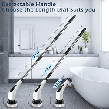 Electric Spin Cordless Cleaning Brush – Powerful Shower Scrubber | تنظيف عميق بدون مجهود